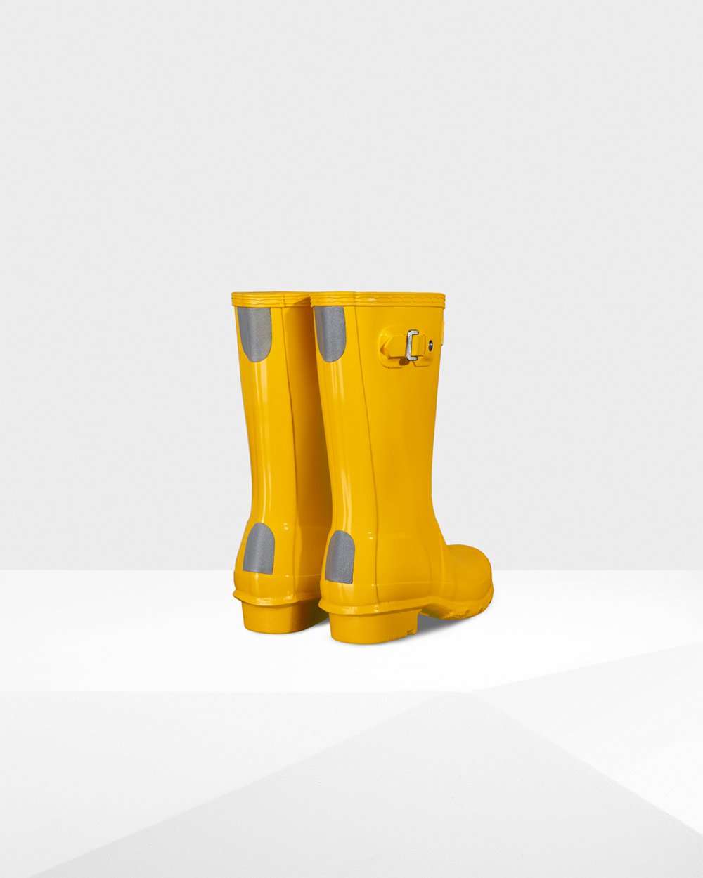 Hunter Original Big Gloss Rain Boots - Outlet Store Kids Yellow - BRFAJE589